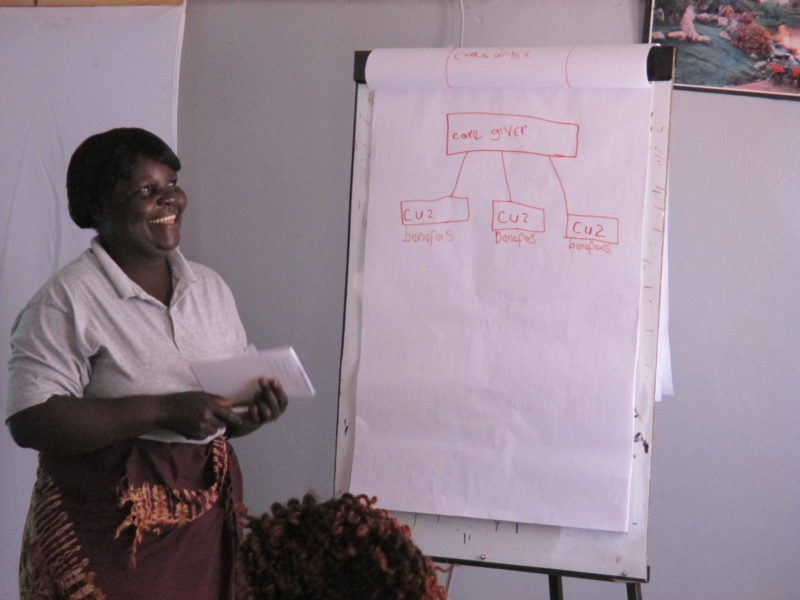 A team of community health workers organizes their own data collection plan